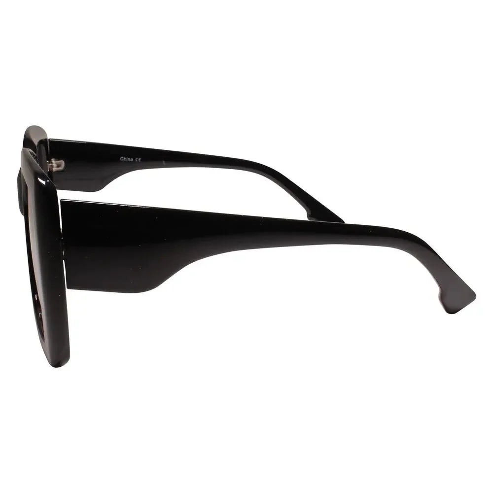 Oversized Bold XXL Designer Hip Hop Black Square Sunglasses